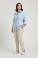 Chemise Longue Grande Taille – Élégance Décontractée Intemporelle