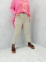 Pantalon grande taille taille haute – Coupe ajustée confort stretch – Image 3