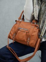 Sac City Cuir Végan Grainé – Élégance Structurée & Praticité Quotidienne – Image 2