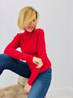 Pull col roulé essentiel en maille douce et fluide