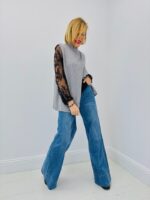 Pull Sans Manches à Ouverture frontale esprit layering chic – Image 3