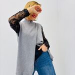 Pull Sans Manches à Ouverture frontale esprit layering chic