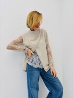 Pull Sans Manches à Ouverture frontale esprit layering chic – Image 5