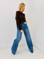 Pull Col Cheminé surpiqué à maille douce – Image 7