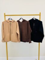 Veste Zippée à Capuche en maille cosy – VALENTYNE – Image 6