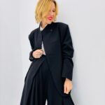 Veste Blazer Tailoring Élégant à Col Structuré