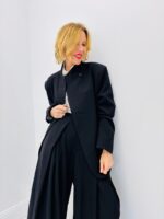 Veste Blazer Tailoring Élégant à Col Structuré