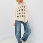 Pull Message Iconique en Maille Douce