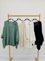 Pull Oversize en Maille Douce avec détails dentelle, esprit cocoon chic – Image 5