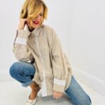 Chemise Oversize à Petits Carreaux en Coton - esprit chic décontracté
