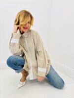 Chemise Oversize à Petits Carreaux en Coton - esprit chic décontracté