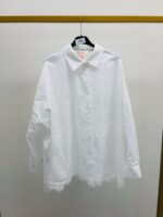 Chemise Oversize en Coton avec Détail Dentelle - élégance lumineuse et féminine – Image 9