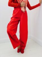 Pantalon Simili Cuir coupe barrel Marque Ange - style moderne et allure affirmée