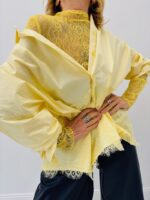 Chemise Oversize en Coton avec Détail Dentelle - élégance lumineuse et féminine – Image 4