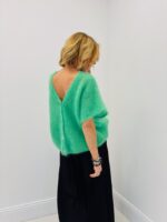 Gilet Manches Courtes en 80% Kid Mohair – 2 façons de le porter, douceur iconique