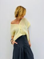 Gilet Manches Courtes en 80% Kid Mohair – 2 façons de le porter, douceur iconique – Image 7