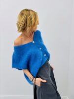 Gilet Manches Courtes en 80% Kid Mohair – 2 façons de le porter, douceur iconique – Image 5