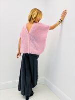 Gilet Manches Courtes en 80% Kid Mohair – 2 façons de le porter, douceur iconique – Image 9