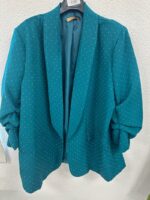 Blazer Long à Micro-Pois – Élégance Moderne Grande Taille – Image 4