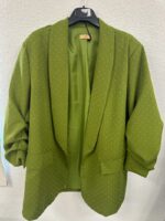 Blazer Long à Micro-Pois – Élégance Moderne Grande Taille – Image 5