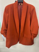 Blazer Long à Micro-Pois – Élégance Moderne Grande Taille – Image 2