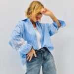 Chemise Italienne 100% Coton avec Dentelle – Élégance & Finesse