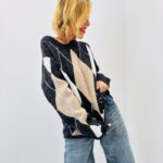 Pull Motif Argyle "BURLINGTON" – Esprit Rétro Chic & Confort Douillet