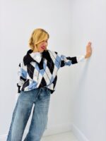 Polo Pull Motif Argyle BURLINGTON – Style Rétro-Chic & Confort Douillet – Image 7