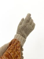 Gants Torsadés 2 en 1 – Chaleur, Douceur & Style avec 20% Laine