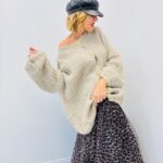 Gilet Grosse Maille avec boutons dorés – Volume cocooning & élégance italienne