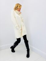 Robe Pull Col Boule – Maille Douce 52% Viscose & Coupe Confort