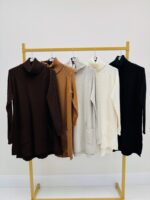 Robe Pull Col Boule – Maille Douce 52% Viscose & Coupe Confort – Image 5