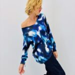 Pull Oversize Tie & Dye Bleu – Viscose & Modal Ultra Doux