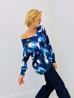 Pull Oversize Tie & Dye Bleu – Viscose & Modal Ultra Doux