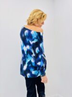 Pull Oversize Tie & Dye Bleu – Viscose & Modal Ultra Doux – Image 6