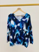 Pull Oversize Tie & Dye Bleu – Viscose & Modal Ultra Doux – Image 3