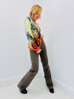 Pull Col V Papillon Multicolore – Viscose & Modal Ultra Doux – Image 3