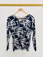 Pull Graphique Chic en Viscose & Modal – Confort Premium – Image 2