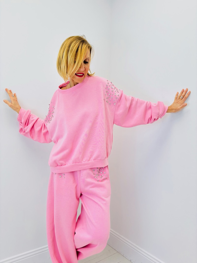 IMG_6817 Sweat Strass Made in Italy – Confort 100% Coton & Détails Brillants – Image 1