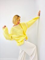 Pull Surpiqûre Made in Italy – Maille Douce & Volume Tendance