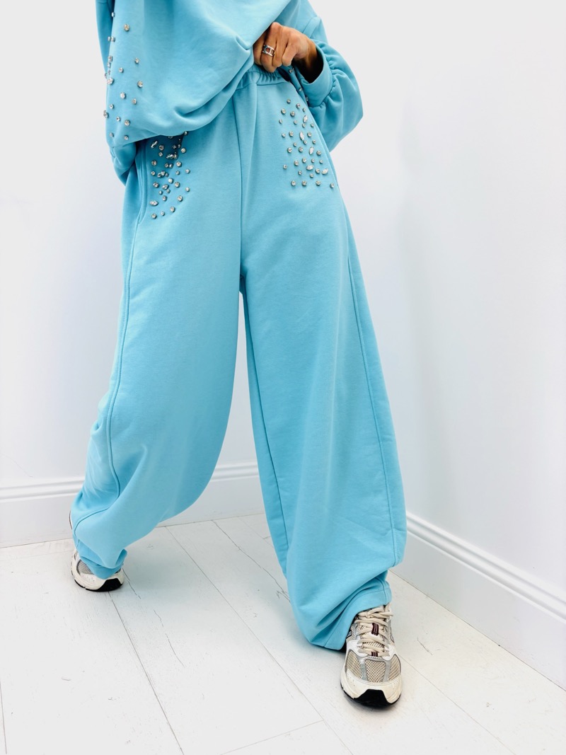 IMG_6861 Pantalon Jogger Strass – 100% Coton & Confort Absolu Made in Italy – Image 1