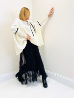 Pull Chauve-Souris Élégant – Maille Fluide & Détails Contrastés – Image 3