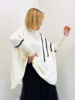 Pull Chauve-Souris Élégant – Maille Fluide & Détails Contrastés – Image 2