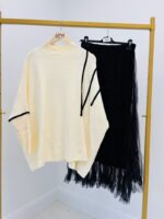 Pull Chauve-Souris Élégant – Maille Fluide & Détails Contrastés – Image 4