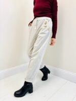 Pantalon Broché Made in Italy – Confort 95% Coton & Détails Bijoux – Image 4