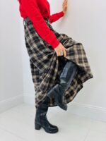 Jupe longue à carreaux avec ceinture – L’allure rétro intemporelle – Image 6