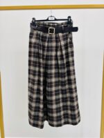 Jupe longue à carreaux avec ceinture – L’allure rétro intemporelle – Image 2