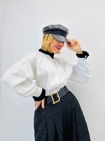 Chemise Blanche Col Victorien – Élégance Classique & Style Moderne