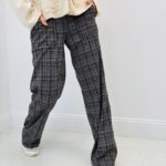 Pantalon Carreaux – EMA BLUES, Confort Premium & Élégance Casual