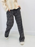 Pantalon Carreaux – EMA BLUES, Confort Premium & Élégance Casual